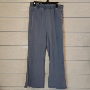 Double Zero Women’s Pants Sz Medium Blue Wide Leg Comfort Casual /Lounge Cozy